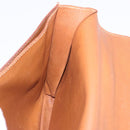 HERMES Danube 38 Business Bag Leather Brown Gold Auth bs37017-21