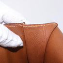 HERMES Danube 38 Business Bag Leather Brown Gold Auth bs37017-23