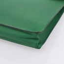 HERMES Kirius Business Bag Leather Green Gold Auth bs37018-9