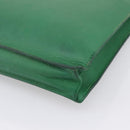 HERMES Kirius Business Bag Leather Green Gold Auth bs37018-15