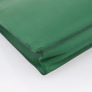 HERMES Kirius Business Bag Leather Green Gold Auth bs37018-16