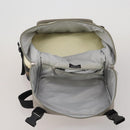 CHANEL Sports Line COCO Mark Backpack Nylon Leather Beige Silver CC Auth bs37020-10