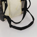 CHANEL Sports Line COCO Mark Backpack Nylon Leather Beige Silver CC Auth bs37020-9