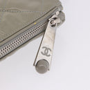 CHANEL Matelasse COCO Mark Tote Bag Patent leather Beige Silver CC Auth bs37021-14
