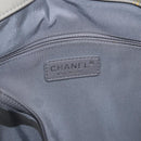 CHANEL Matelasse COCO Mark Tote Bag Patent leather Beige Silver CC Auth bs37021-16