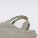 CHANEL Matelasse COCO Mark Tote Bag Patent leather Beige Silver CC Auth bs37021-8