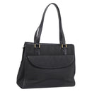 GUCCI GG Canvas Hand Bag Black Gold 002 2854 0305 Auth bs37022-1