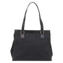 GUCCI GG Canvas Hand Bag Black Gold 002 2854 0305 Auth bs37022-3