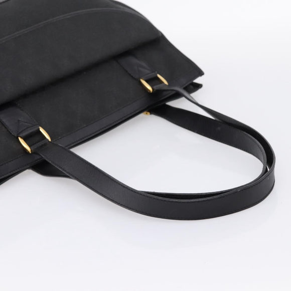 GUCCI GG Canvas Hand Bag Black Gold 002 2854 0305 Auth bs37022