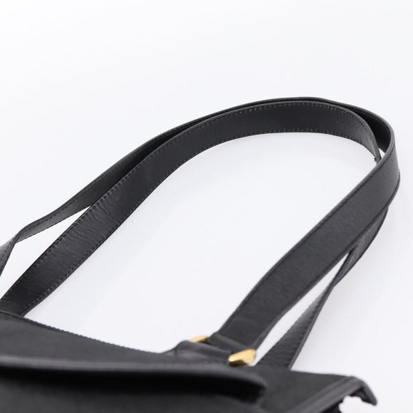 GUCCI GG Canvas Hand Bag Black Gold 002 2854 0305 Auth bs37022