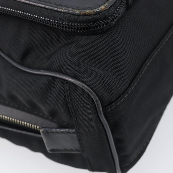 GUCCI Business Bag Canvas Black Silver 019 0327 Auth bs37023