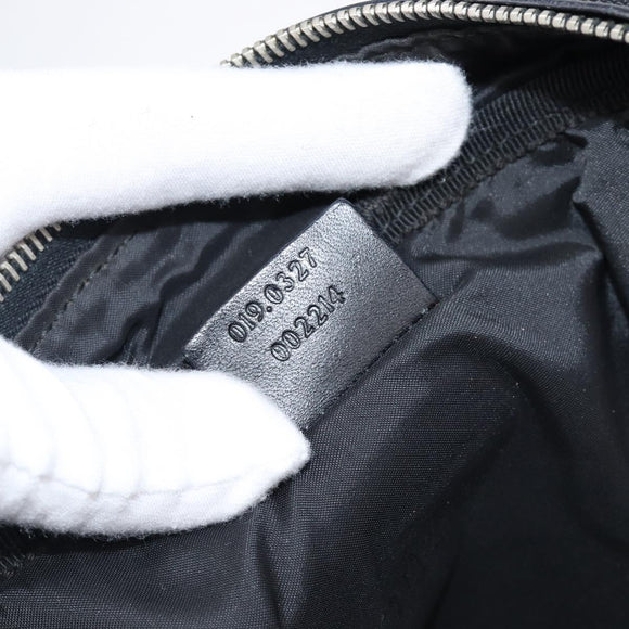GUCCI Business Bag Canvas Black Silver 019 0327 Auth bs37023