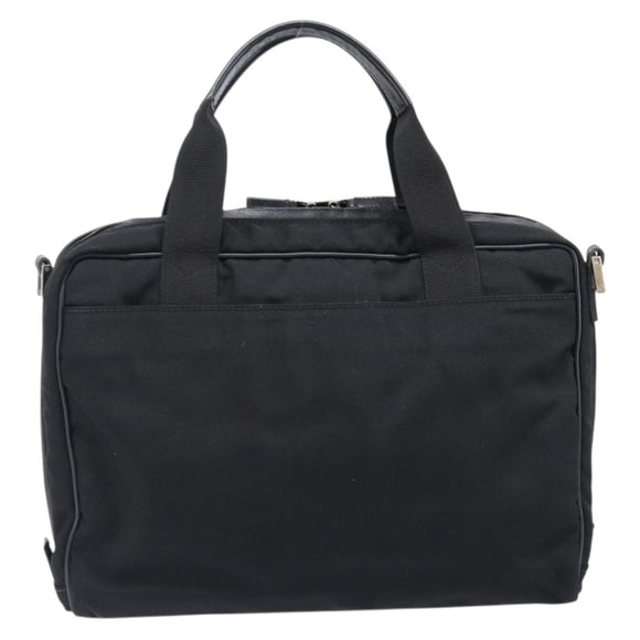 GUCCI Business Bag Canvas Black Silver 019 0327 Auth bs37023