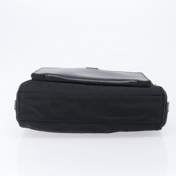 GUCCI Business Bag Canvas Black Silver 019 0327 Auth bs37023