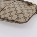 GUCCI GG Supreme Web Sherry Line Bag PVC Beige Gold 904 02 047 Auth bs37024-12