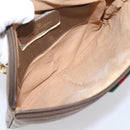 GUCCI GG Supreme Web Sherry Line Bag PVC Beige Gold 904 02 047 Auth bs37024-16