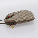 GUCCI GG Supreme Web Sherry Line Bag PVC Beige Gold 904 02 047 Auth bs37024-4