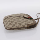 GUCCI GG Supreme Web Sherry Line Bag PVC Beige Gold 904 02 047 Auth bs37024-5
