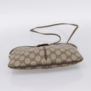 GUCCI GG Supreme Web Sherry Line Bag PVC Beige Gold 904 02 047 Auth bs37024-9