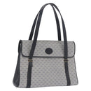 GUCCI Micro GG Supreme Hand Bag PVC Navy Gold 000 46 4857 Auth bs37025-1