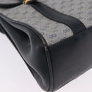 GUCCI Micro GG Supreme Hand Bag PVC Navy Gold 000 46 4857 Auth bs37025-10