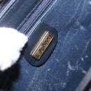 GUCCI Micro GG Supreme Hand Bag PVC Navy Gold 000 46 4857 Auth bs37025-16