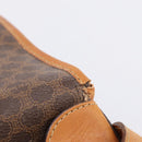 CELINE Macadam Canvas Shoulder Bag PVC Leather Brown Gold Auth bs37026-9