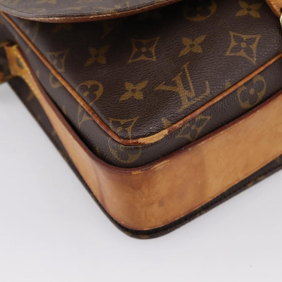 LOUIS VUITTON Monogram Cartouchiere GM Shoulder Bag M51252 LV Auth bs37028