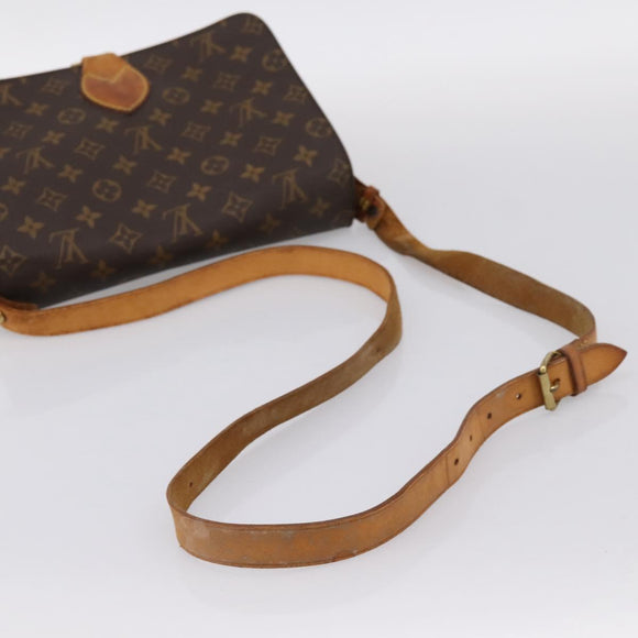 LOUIS VUITTON Monogram Cartouchiere GM Shoulder Bag M51252 LV Auth bs37028