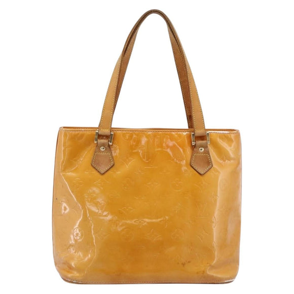 LOUIS VUITTON Monogram Vernis Houston Bag Marshmallow Pink M91302 Auth bs37029