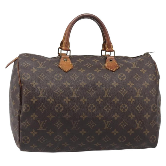 LOUIS VUITTON Monogram Speedy 35 Hand Bag M41524 LV Auth bs37030