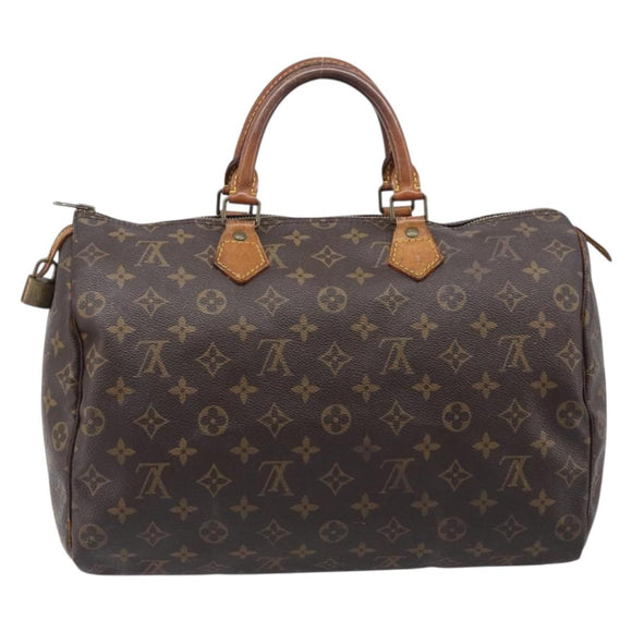 LOUIS VUITTON Monogram Speedy 35 Hand Bag M41524 LV Auth bs37030
