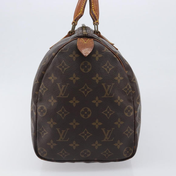 LOUIS VUITTON Monogram Speedy 35 Hand Bag M41524 LV Auth bs37030