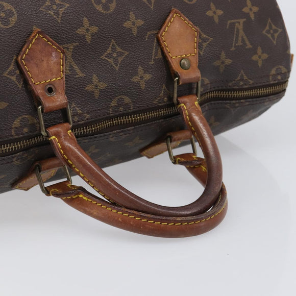 LOUIS VUITTON Monogram Speedy 35 Hand Bag M41524 LV Auth bs37030