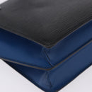 LOUIS VUITTON Epi Bicolor Varenne Hand Bag Black Blue M52385 LV Auth bs37031-17