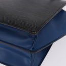 LOUIS VUITTON Epi Bicolor Varenne Hand Bag Black Blue M52385 LV Auth bs37031-18