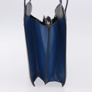 LOUIS VUITTON Epi Bicolor Varenne Hand Bag Black Blue M52385 LV Auth bs37031-4