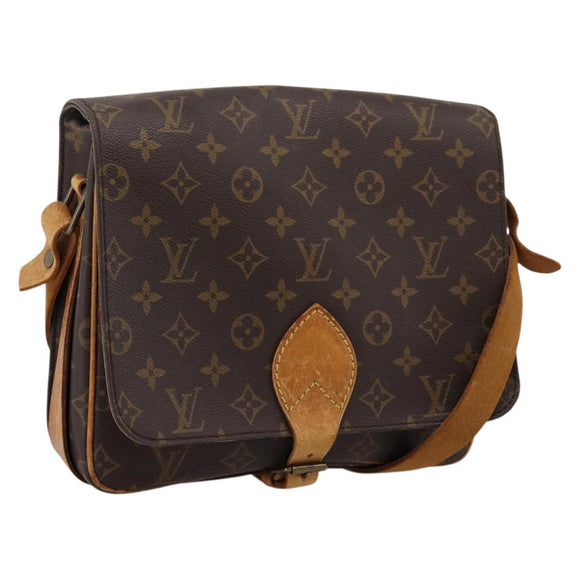 LOUIS VUITTON Monogram Cartouchiere GM Shoulder Bag M51252 LV Auth bs37032