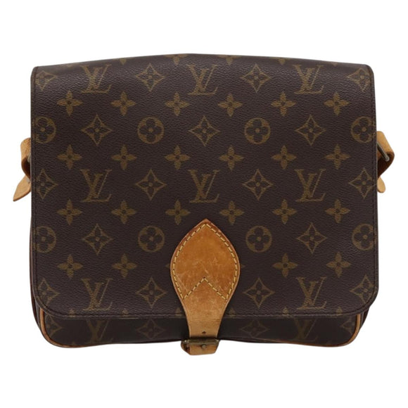 LOUIS VUITTON Monogram Cartouchiere GM Shoulder Bag M51252 LV Auth bs37032