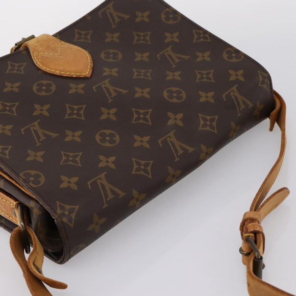 LOUIS VUITTON Monogram Cartouchiere GM Shoulder Bag M51252 LV Auth bs37032