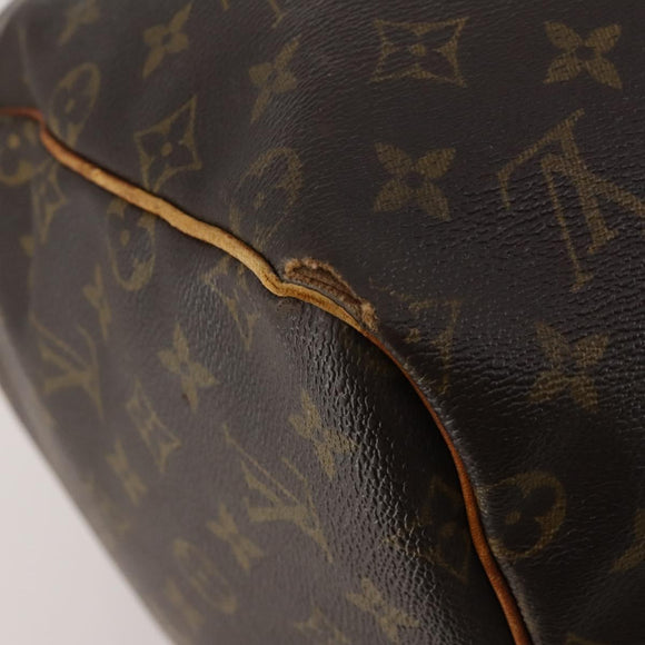 LOUIS VUITTON Monogram Keepall 55 Boston Bag M41424 LV Auth bs37033