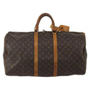 LOUIS VUITTON Monogram Keepall 55 Boston Bag M41424 LV Auth bs37033-2