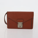 LOUIS VUITTON Epi Serie Dragonne Clutch Bag 2 Set Black Brown LV Auth bs37035-10