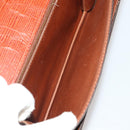LOUIS VUITTON Epi Serie Dragonne Clutch Bag 2 Set Black Brown LV Auth bs37035-17