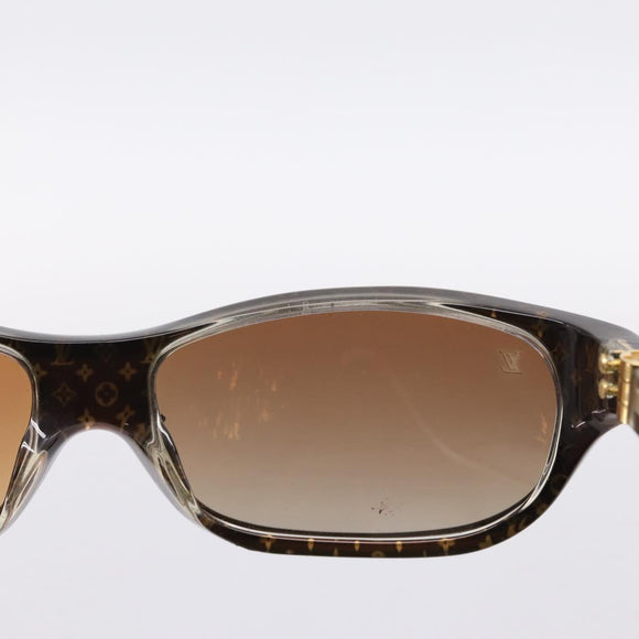 LOUIS VUITTON Sunglasses plastic Brown Z0022E LV Auth bs37036
