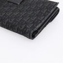 Christian Dior Trotter Canvas Bifold Wallet Silver Black Auth bs37038-15