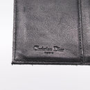 Christian Dior Trotter Canvas Bifold Wallet Silver Black Auth bs37038-17