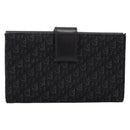 Christian Dior Trotter Canvas Bifold Wallet Silver Black Auth bs37038-2