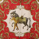 HERMES Carre 90 Scarf Silk Red Auth bs37039-6