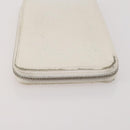 HERMES Wallet Leather Canvas 4 Set White Pink Green Auth bs37043-10
